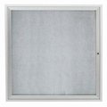 Aarco Aarco Products ODCC3636R Outdoor Enclosed Bulletin Board - Clear Satin Anodized ODCC3636R